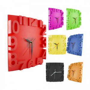 Reloj Relieve Cuadrado